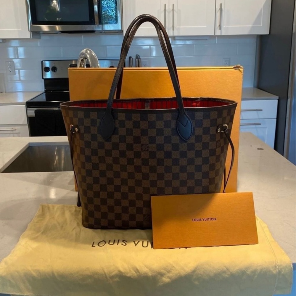 ~S O L D~ Louis Vuitton Neverfull Damier Ebene